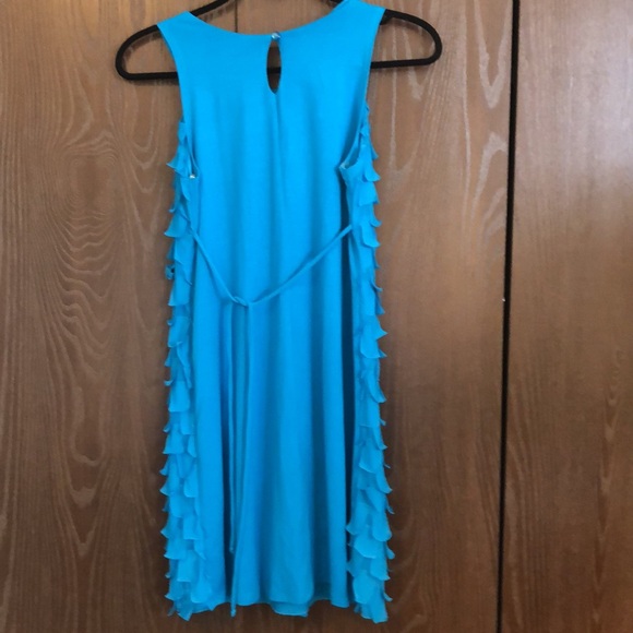 JUSTICE Girl’s Summery Sequins Layers Turquoise Blue Party Dress Size 16 - #325 - Picture 2 of 9